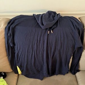 Like new super soft workout top with hood